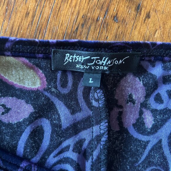 Vintage Betsey Johnson New York Velvet Top - Picture 11 of 11